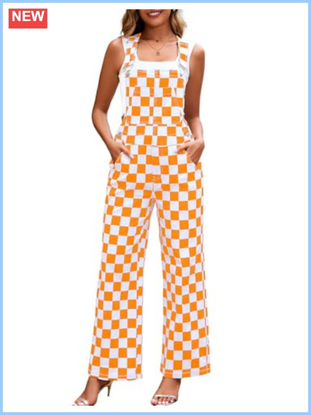 Loose Fit Overalls Women's Straight Leg Stretch Bib Coveralls Jumpsuit